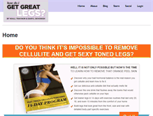 Tablet Screenshot of howdoigetgreatlegs.com